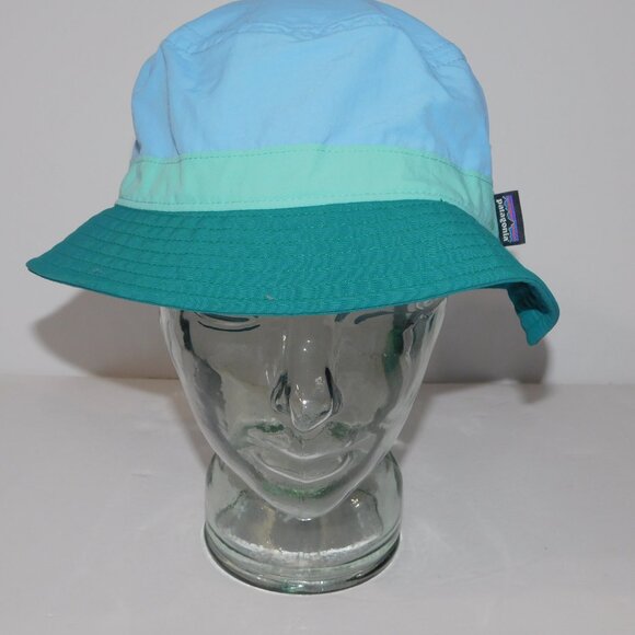 Patagonia Wavefarer Packable Water Repellent Blue Teal  Unisex L Bucket Hat - Picture 5 of 9
